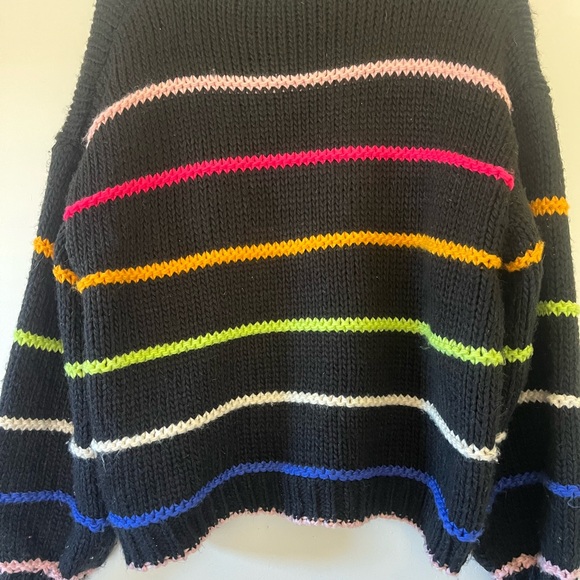 Colorful Striped Women's Sweater - Picture 2 of 2